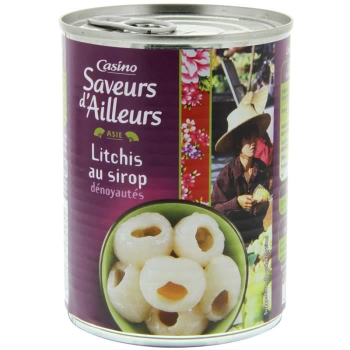 Litchis au sirop 250 g