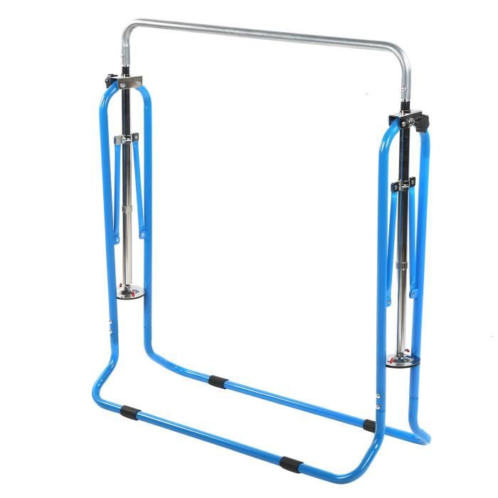 Barre de Gymnastique en Kids Horizontal Bars Adjustable Height de 91 à 135CM Gymnastics Training Bar Foldable Home Gym