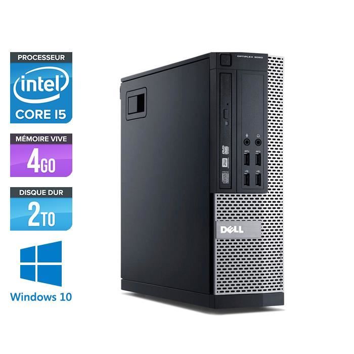Pc de bureau Dell 7010 - Core i5-3470 - 4Go - 2To -Windows 10