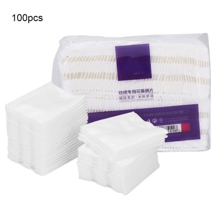 Accessoire de tatouage de tampons de coton de retrait de maquillage de coton de maquillage de tatouage épaissi doux -CET