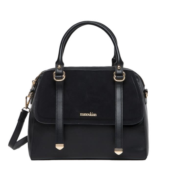 Sac à Main Noir Femme Manoukian Leo