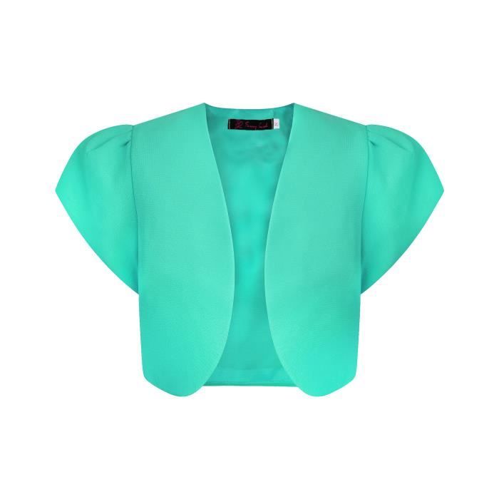 Manteau à manches courtes à manches