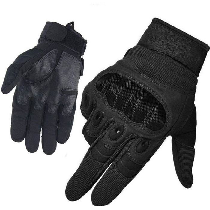 Gant,Plein-Doigt Hommes Mi-Saison Sport de Plein air,pour Scooter,Militaire,Moto,Paintball,Cyclisme,Randonné,Camping, Chasse,Vélo-L