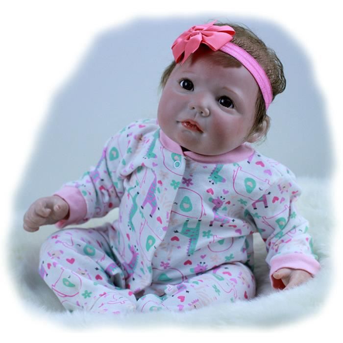 Bebes reborn poupée 50 cm Nouvelle Main Silicone reborn bébé adorable Réaliste enfant