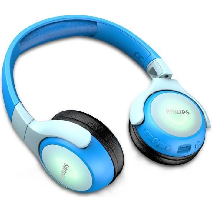 Philips TAKH402BL - Casque Enfants san fil - Bluetooth - Autonomie de 20h - Bleu