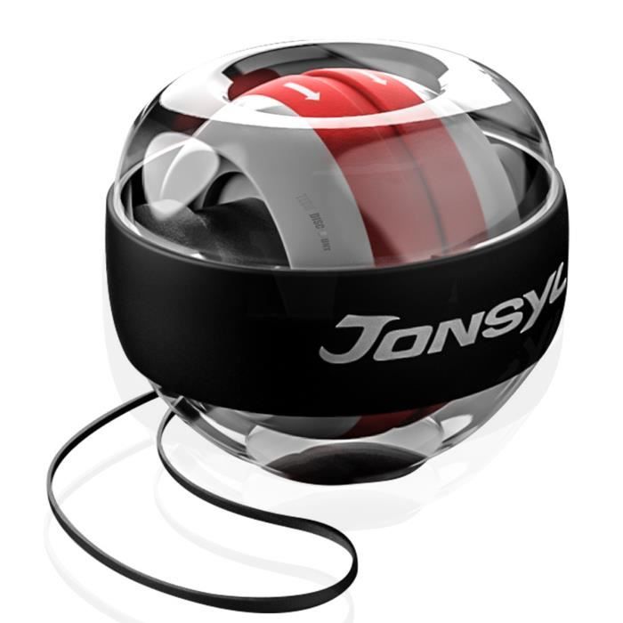 TD® Poignet Balle Dispositif de prise en main Dispositif de force du bras Balle de prise en main Matériel de musculation -Noir rouge