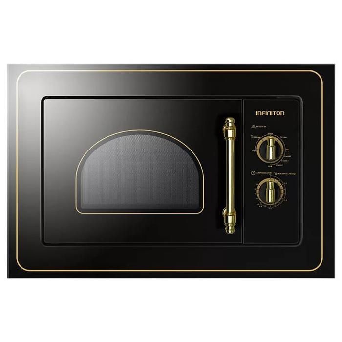 MICRO-ONDES ENCASTRABLE RUSTIQUE 20Litres INFINITON IMW-RU20 - NOIR