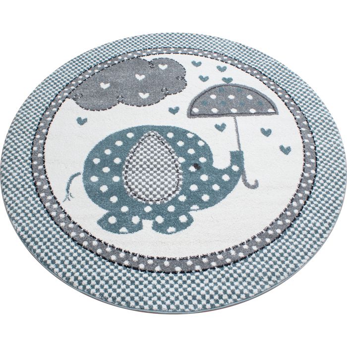 Tapis Rond <br> Éléphant Marin
