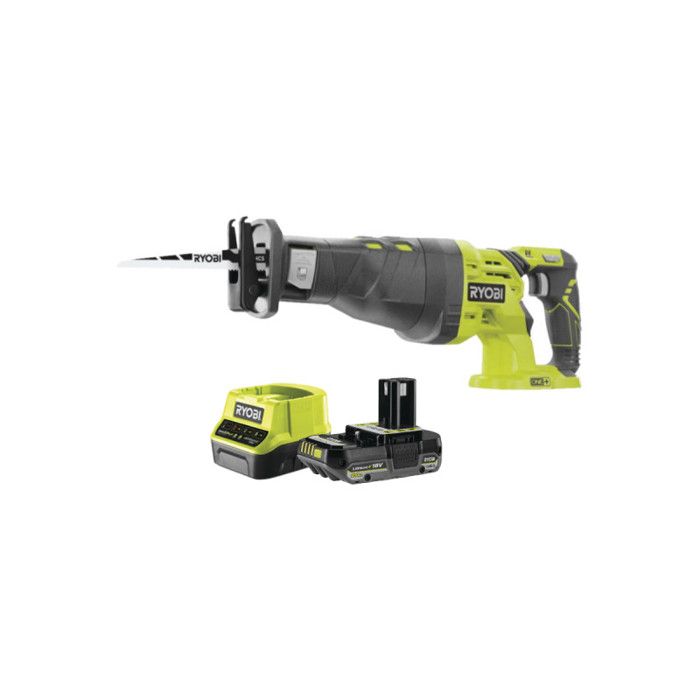 Pack RYOBI Scie sabre R18RS 0 18V One+ 1 Batterie 2.0Ah 1 Chargeur rapide - vue 2