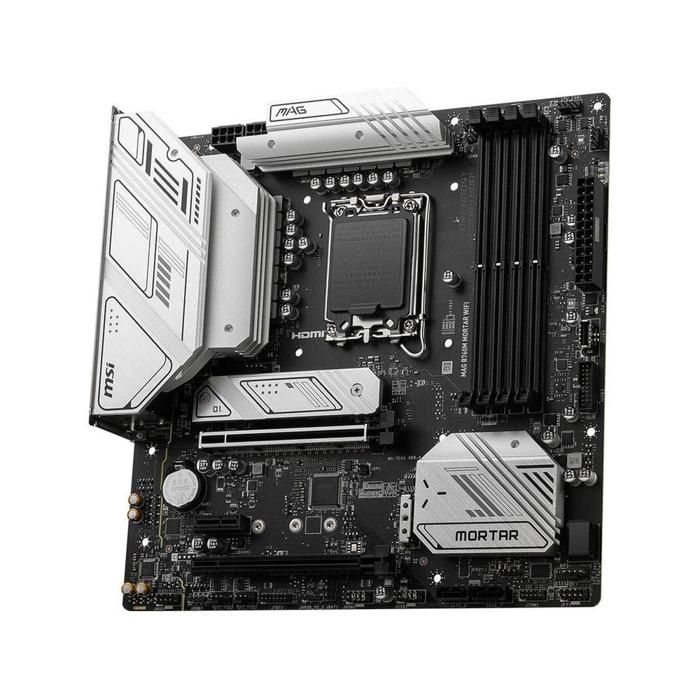 Carte mère MSI MAG B760M MORTAR WIFI Intel B760 LGA 1700 4xDDR5 SDRAM 256 Go Micro ATX - Msi