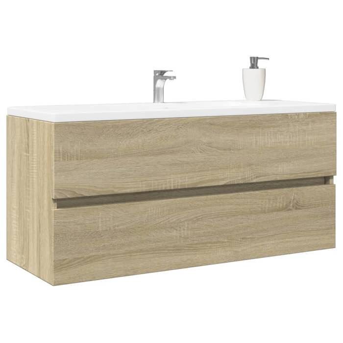 vidaXL Armoire de lavabo de salle de bain chêne sonoma 100x385x45 cm 849639