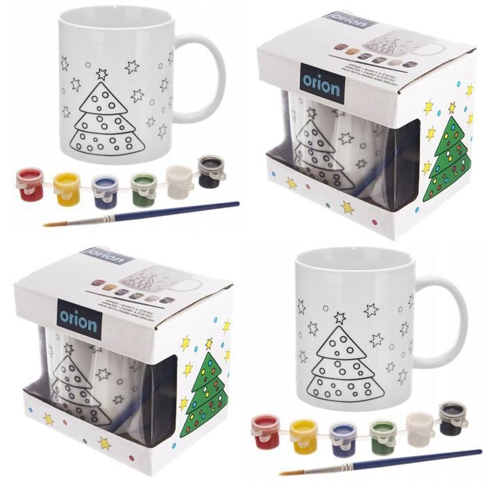 Lot De 2 Mugs De Noël Blancs - Occasion En Bon état - Thème Festif Pour Les Fêtes