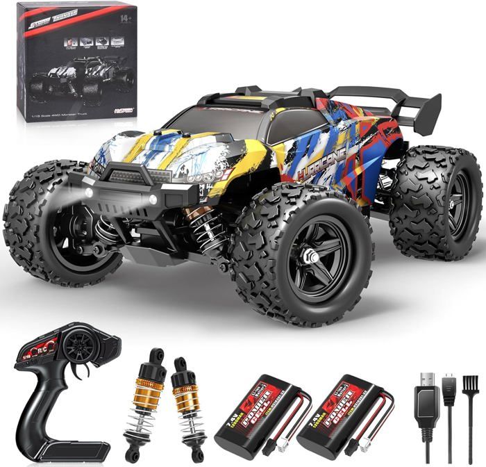 Voiture Télécommandée 1:16 EVMORE - 70 Km/h, Moteur Sans Balais, 4WD | Camion Tout-Terrain RC