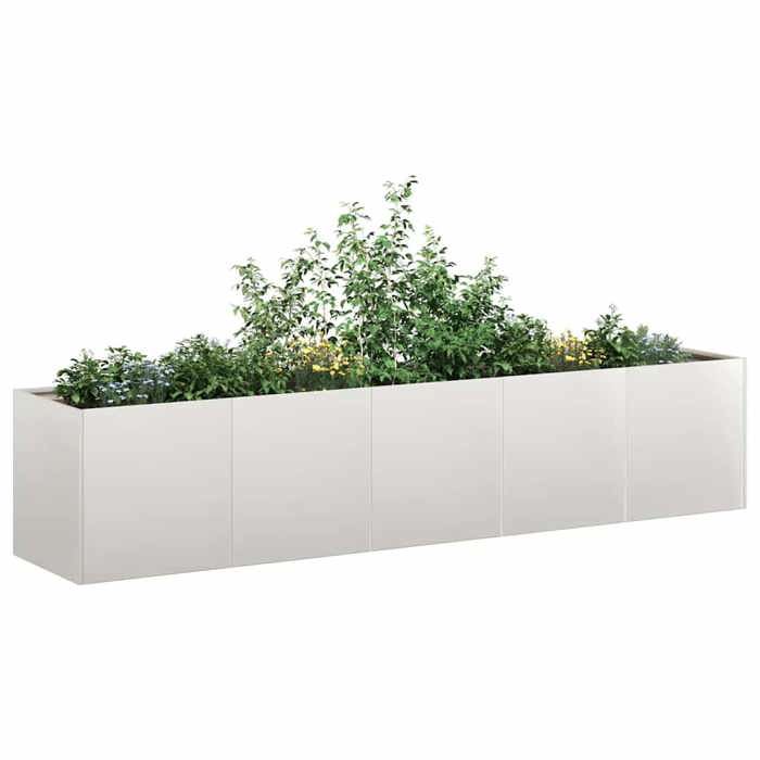vidaXL Jardinière acier inoxydable