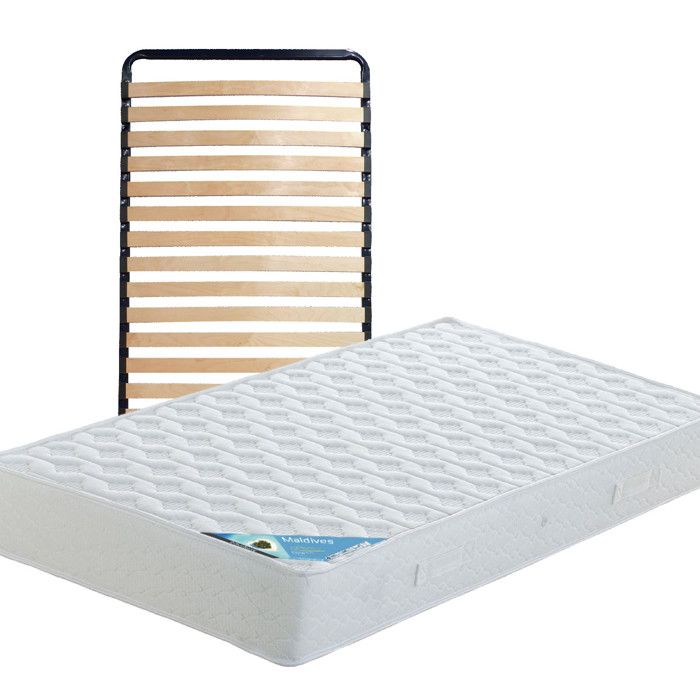 MALDIVES - Pack Matelas + Lattes 80x190 MALDIVES - Pack Matelas + Lattes 80x190