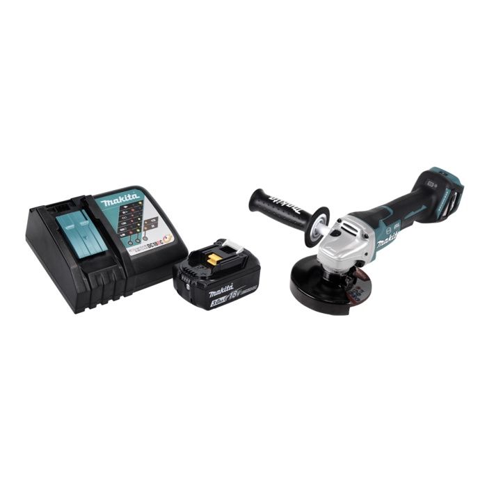 Makita DGA 517 RT Meuleuse d'angle sans fil 18 V 125 mm Brushless + 2x batterie 5 0 Ah + chargeur - vue 8