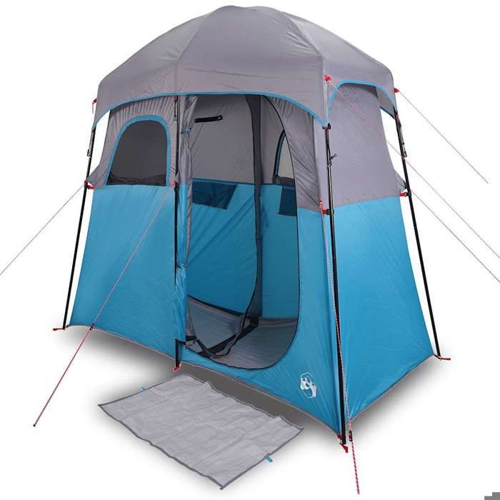 SWEETY Tente de douche Accessoires de salle de bain 2 personnes bleu imperméable FR46