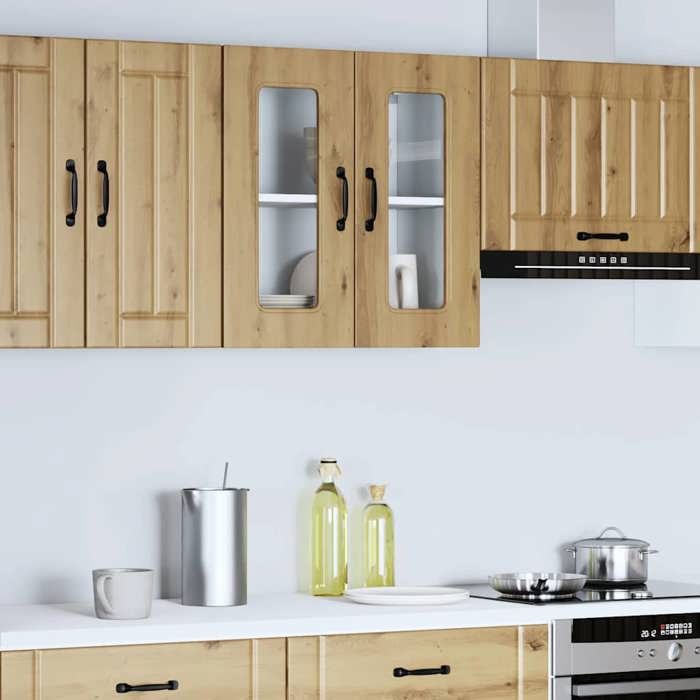 Moderne Buffet cuisine - Armoire de cuisine fixé au mur - avec porte en verre Kalmar - @@2162