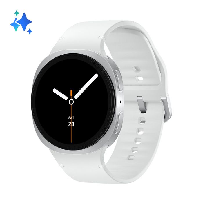Samsung Galaxy Watch8 40mm Bluetooth Argento Smartwatch con GPS e Wear OS