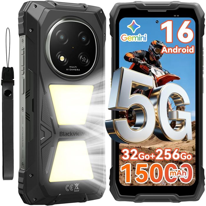 Blackview Rock 2 Pro 5G 8 Go 256 Go 6,67"" Noir