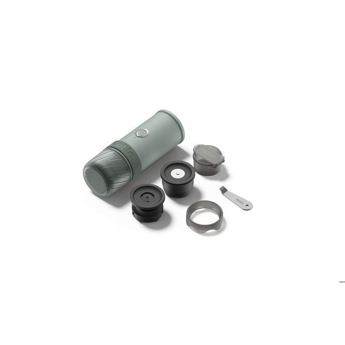 Machine à expresso électrique portable - OUTIN - Mino - 22 bars - Batterie 3x3000mAh USB-C (6 expressos) - IP67 Vert Canyon - Outin