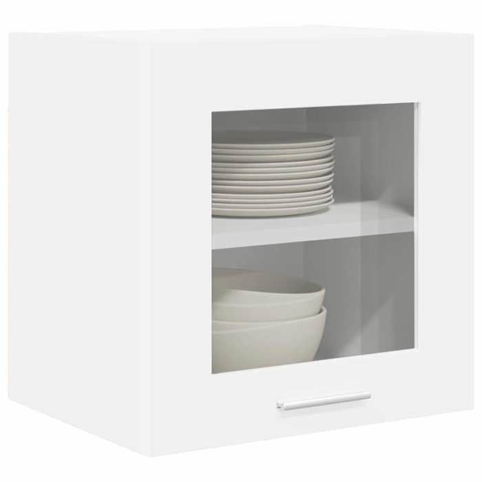 (Vente Chaude)Blanc Placard/Armoire Haut - Armoire suspendue - CLOUD - Cabinet de cuisine - Blanc 40x31x40 cm - Bois dingénierie 26
