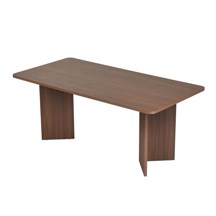 Table à manger en bois Linza 180 x 90 x 75 cm - Noyer