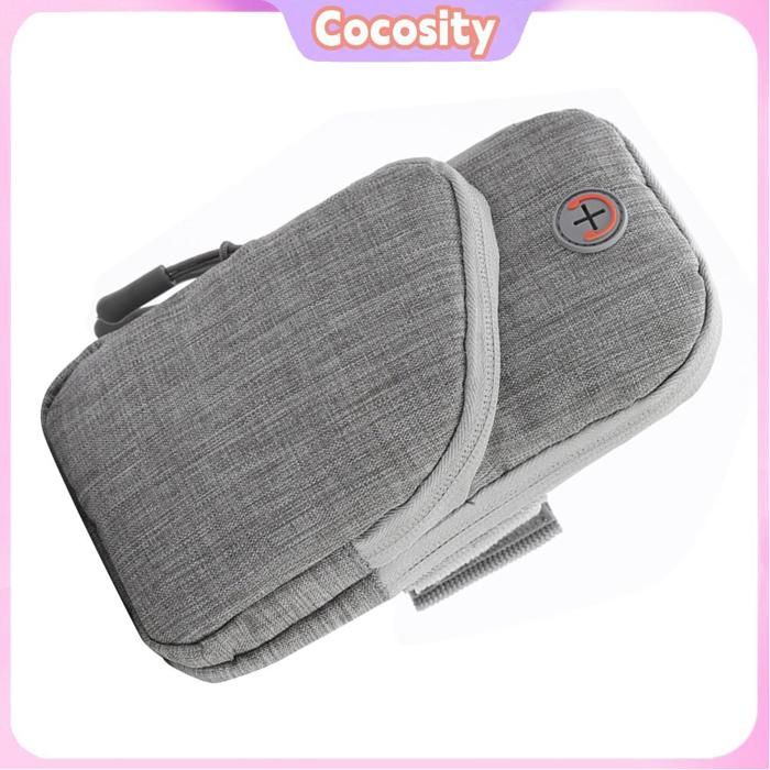 Cocosity pochette de bras de sport Sac de bras de sport imperméable en tissu Oxford support de téléphone bagagerie etanche