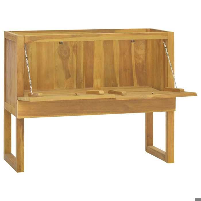 Armoire de salle de bain - vidaXL - bois de teck massif - grand rangement - 90 x 40 x 755 cm 275iqt39m