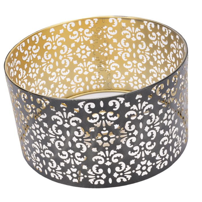 Cocosity Abat-jour creux en métal Lampadaire Métal Creux Abat-jour Esthétique en Fer avec Motif Fleur Creux luminaire vendu
