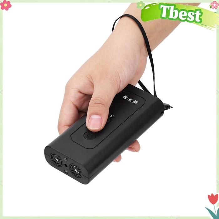 Tbest Dispositif anti-aboiement pour chien Répulsif ultrasonique noir pour chiens dispositif dentraînement jardin ustensiles