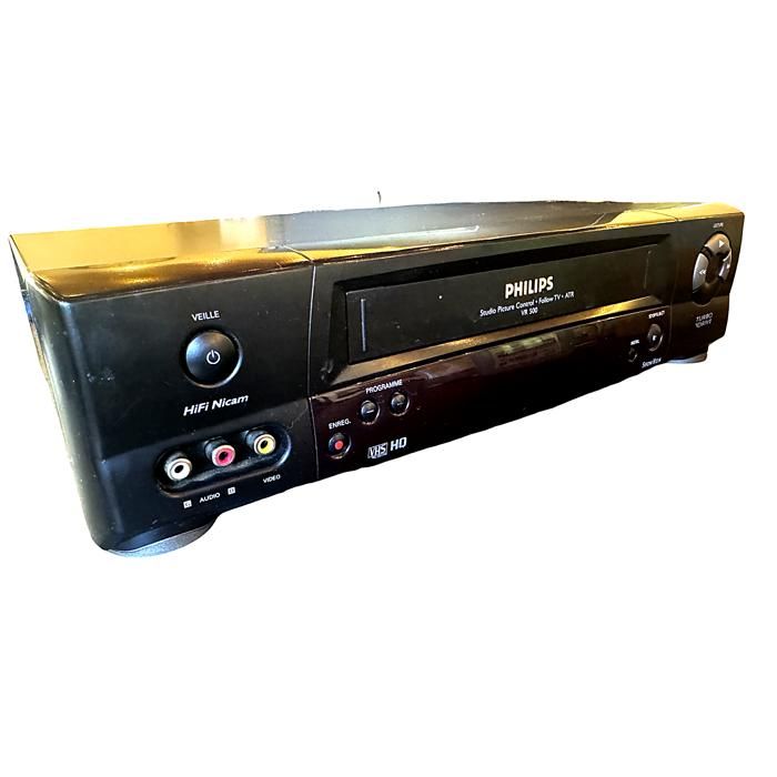 Magnétoscope VHS - PHILIPS VR 500 - Noir - Occasion Etat Correct - Sans Télécommande