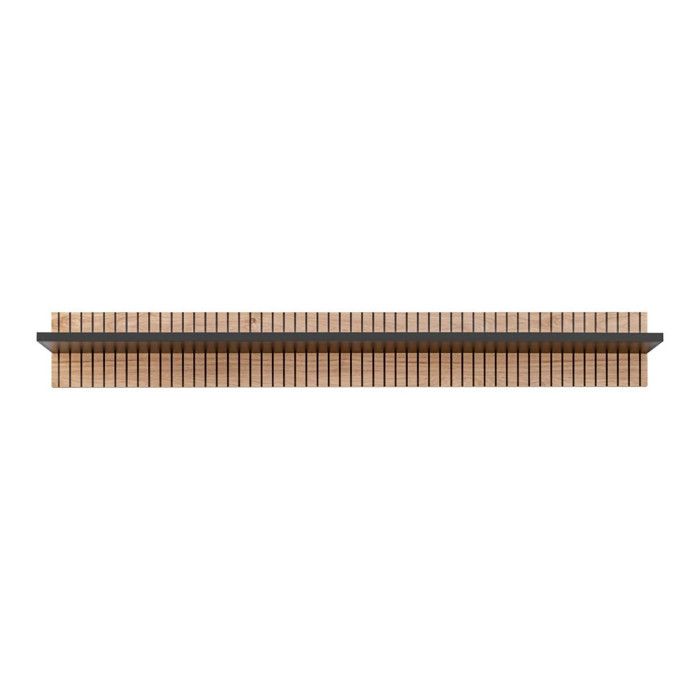 Etagères et bibliothèques - Etagère murale Liam en bois - Beige-noir - L 160 x H 20 x P 25 cm Etagères et bibliothèques - Etagère murale Liam en bois - Beige-noir - L 160 x H 20 x P 25 cm