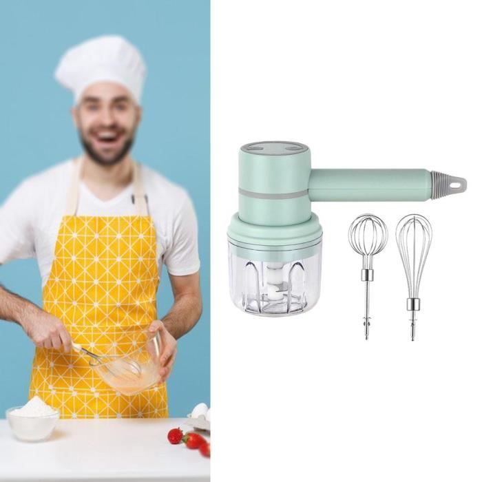 La Couleur Verte Mini Batteur à œufs électrique, Mousseur à Lait