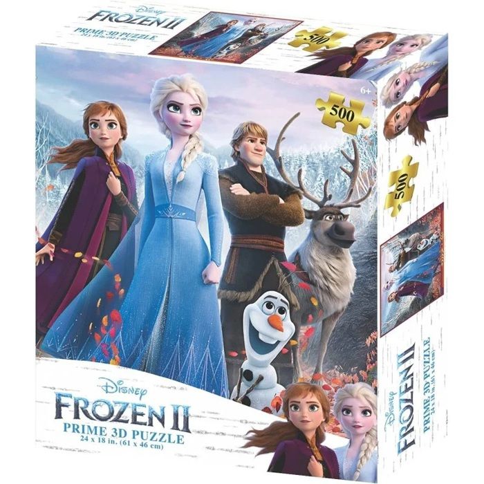 Disney - Puzzle lenticulaire Personnages de La Reine des Neiges 2 ...