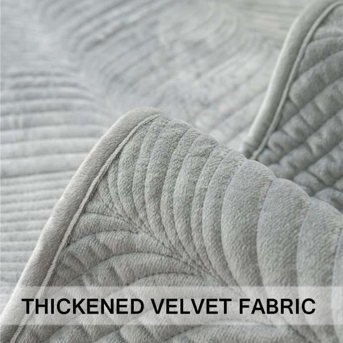 Housse De Canapé En Velours 1 2 3 4 Places, Couverture De Canapé En Forme De L, Couvre De Canapé