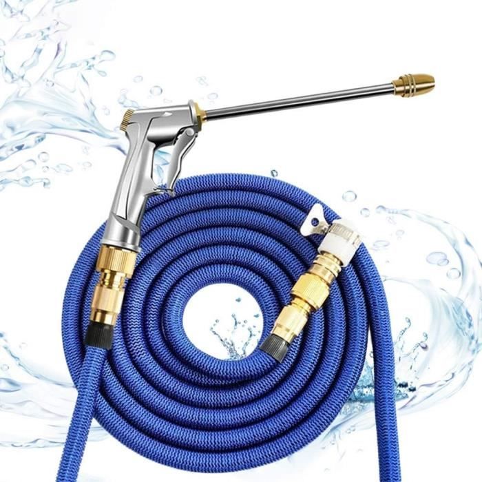 Tuyau D'arrosage Buse Et Pistolet, Lavage De Voiture Verser Garden Lin EVA Poignée En Métal