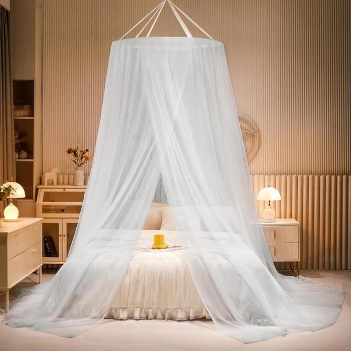 Moustiquaire De Lit Dôme 60x250 Cm - Protection Anti-moustiques Pour Lit, Camping, Maison, Jardin - Installation Facile