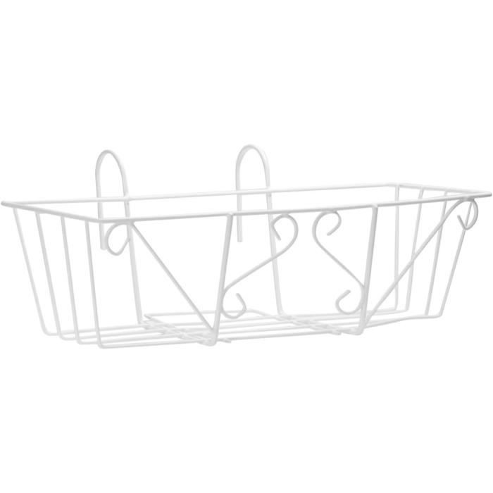 PRUJOY Grand Chariot à Fleurs à 3 Niveaux, Support De Pot De Fleur En Bois Massif, Support De Plante De Chariot De Chariot, Support De Présentoir, 53 * 24 * 67 Pouces (White