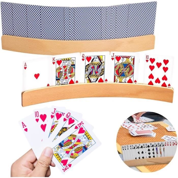 SED Porte-cartes U00e0 Jouer En Bois Incurvu00e9 Porte-cartes U00e0 Jouer En Bois