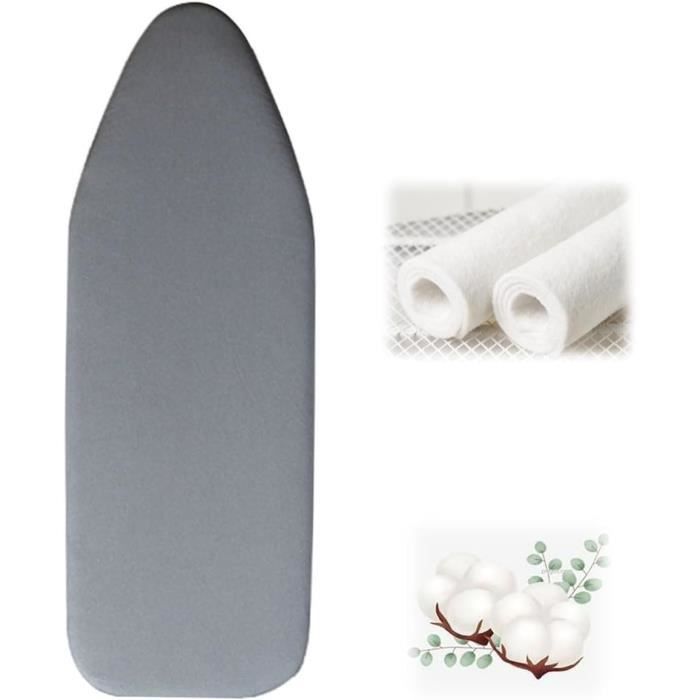 QSPNVFB Housse Table A Repasser 100x30Cm Housse Table A Repasser Rechange Cotton Planche À Repasser Couverture, Housse De Planche À Repasser Heat Reflect(Silver,12x36 inch(30x90 cm