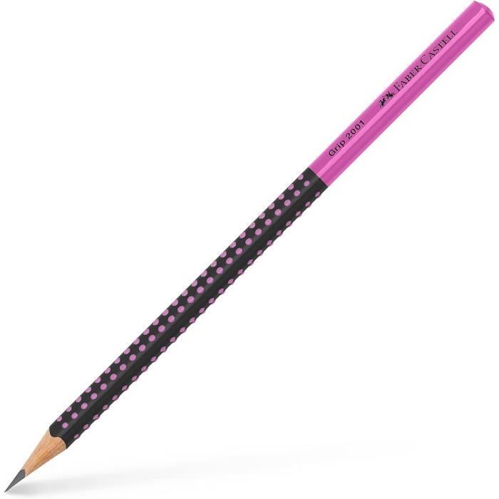 Porte-Mine Faber-Castell Poly Matic 0.7mm - Gris - Gomme Remplaçable - Prise Triangulaire Douce