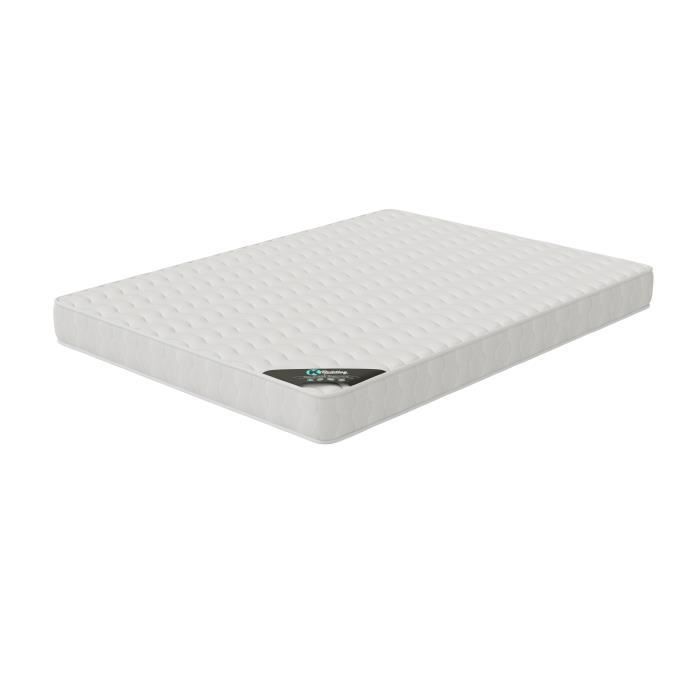 Matelas Mousse 15 cm 140x190 cm - ELITE - Confort Équilibré - Mousse  polyuréthane - Blanc - Cdiscount Maison