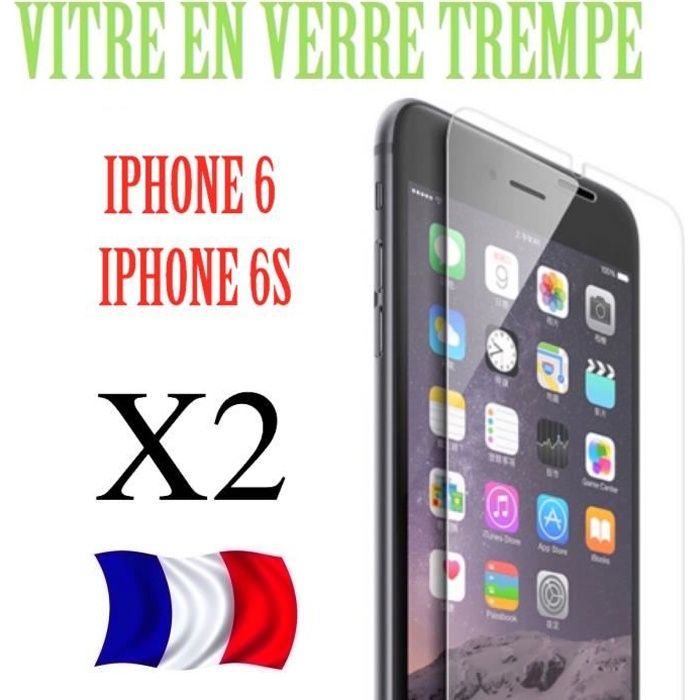 2 x Verre Trempé Film de protection d'écran pour iPhone 4 ★ 5 ★ 6 ★ 6 Plus