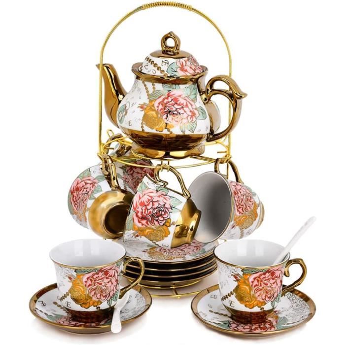 Ensemble Théière & Tasses – Charme Rétro ✨ main image 1