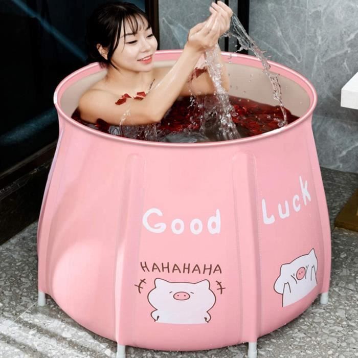 Baignoire Gonflable Pliable – 120 X 84 X 51 Cm – Pour Bain Chaud, Glace Ou Sauna – Portable Et Facile à Ranger