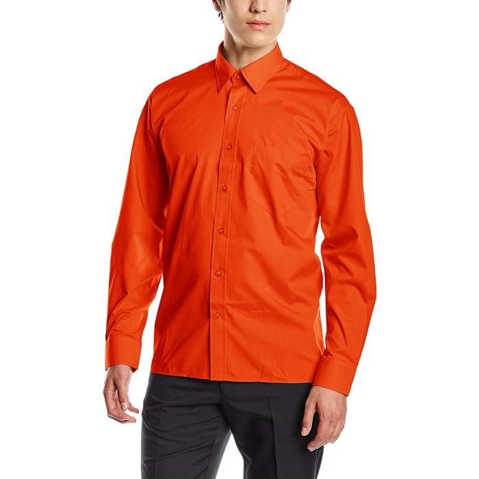 Premier Workwear Poplin Long Sleeve Shirt Chemise Business Homme 