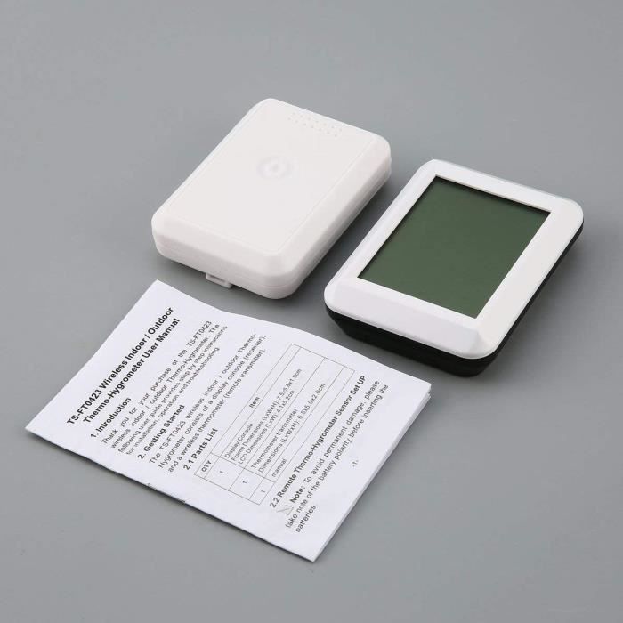 Livecitys Mini thermomètre numérique LCD sans Fil Hygromètre Température Humidité 