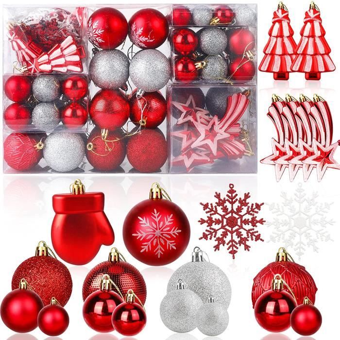 Dessus de Sapin de Noël pour Le Sapin de Noël 31 cm Dessus de Sapin de Noël en Verre véritable pour Noël Rouge com-four® Dessus de Sapin de Noël Brillant