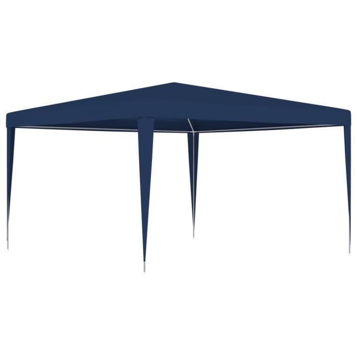 MVP - Chapiteau de jardin Tente Tonnelle Anti-UV 4x4 m Bleu (3666)